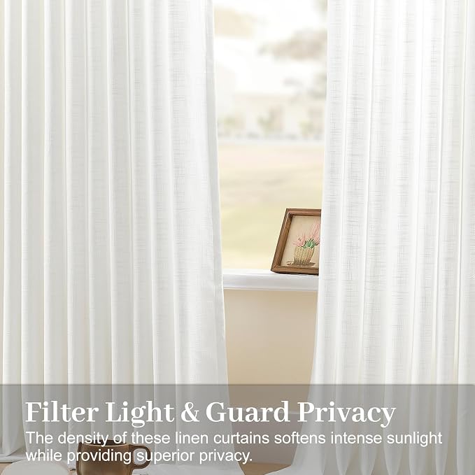 Snow White Pinch Pleated Curtains 96 inches long - Image 2