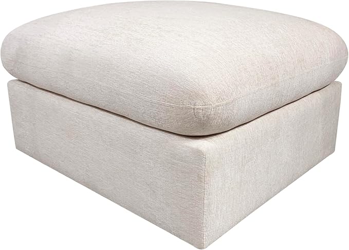 146" Convertible Sectional Sofa Couch,8 Seat Modular Living Room Furniture Sets with 2 Pillows & Ottoman,Chenille Upholstered Cloud Couches,Oversized L-Shaped Comfy Sofas,for Living Room,Beige