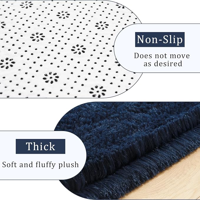 Amearea Shag Fluffy Area Rug for Kids Bedroom Living Room, Extra Soft and Fuzzy - Image 3