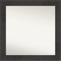 Amanti Art White Bathroom Mirror for Over Sink, 32x32 Ridge White Square Vanity Mirror, Large Traditional Frame, Hangs Horizonally and Vertically, Bathroom Wall Decor, Non-Beveled Edge from WI, USA