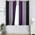 Estelar Textiler Black and Purple Ombre Blackout Curtains 45 Inch Length 2 by ESTELARTEXTILER