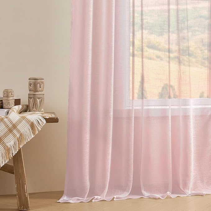 Joydeco Sheer Curtains for Living Room, Window Curtains Privacy Assured - Image 6