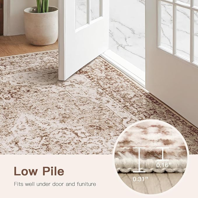 Lofus 3x5 Area Rugs for Living Room, Machine Washable Area Rug, Soft Small Rugs - Image 4