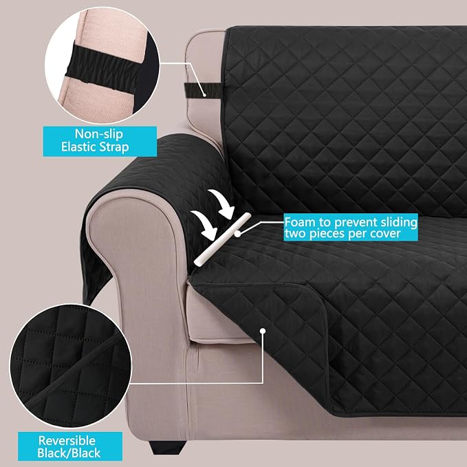 U-NICE HOME Reversible Sofa Cover Couch Cover - Image 3