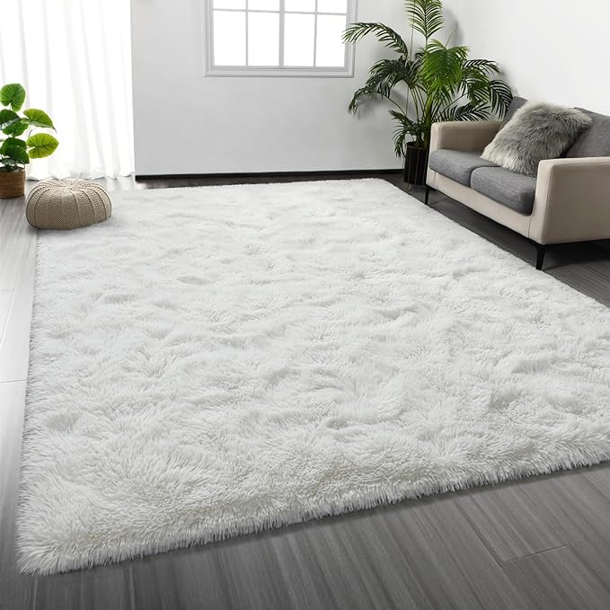 Large Shag Area Rugs 5 x 8, Plush Fuzzy Rugs by Deerhoo