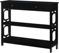 Convenience Concepts Omega 1 Drawer Console Table, Black