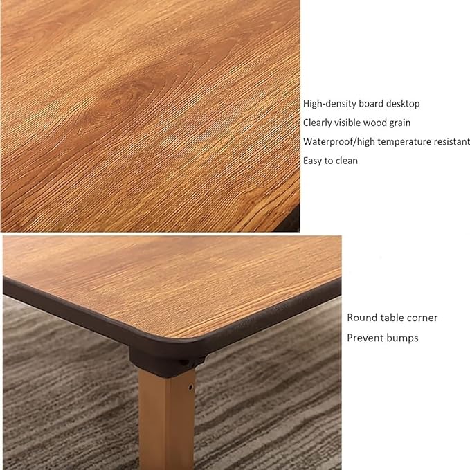 Japanese-Style Square Folding Tea Coffee Table, Low Table, Dining Table, Study Table, Small Desk, for Tatami Sitting On The Floor Bedroom Bay Window Tea Room (Size : 60x60cm)