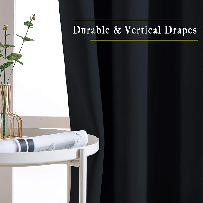 NICETOWN Black Out Curtains for Bedroom 84 inches Long - Image 5