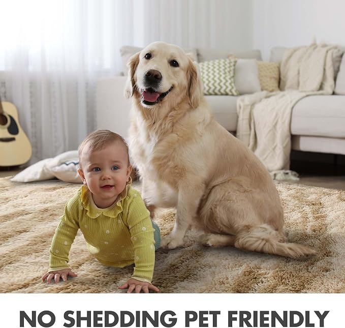 8x10 Ft Extra Large Shag Rugs for Living Room, Ultra Soft Fluffy Furry Area - Image 6