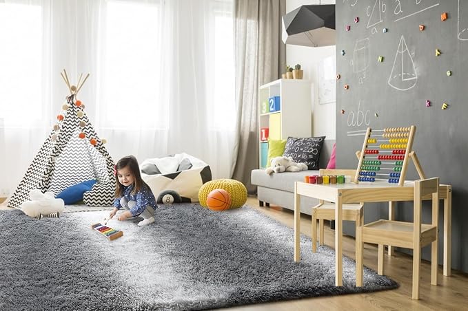 TWINNIS Super Soft Shaggy Rugs Fluffy Carpets, 5x8 Feet, Indoor Modern Plush - Image 4