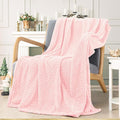 inhand Super Soft Pink Cute Throw Blanket, Cozy Plush Fleece Blanket Throw Size by inhand