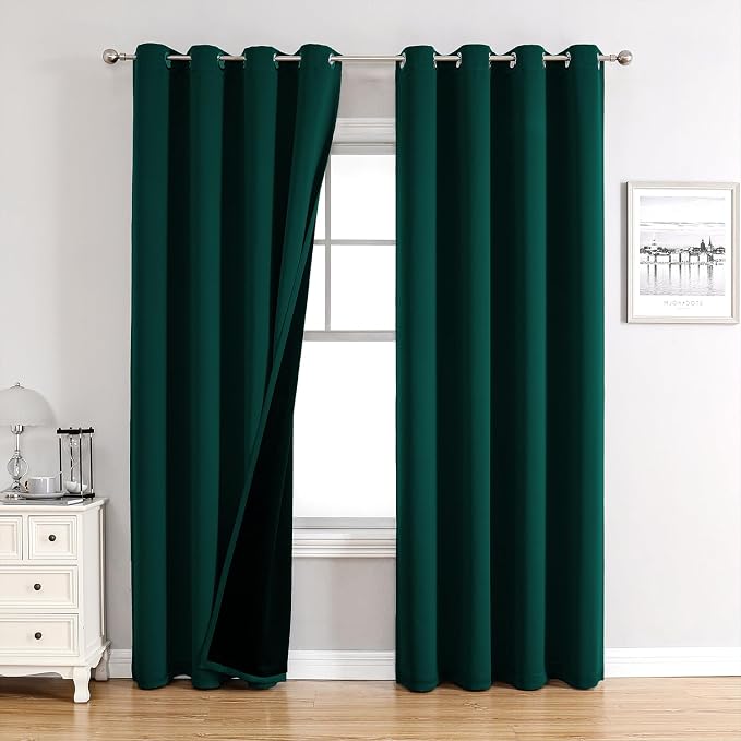 ChrisDowa 100% Blackout Curtains 102 inch Long by ChrisDowa