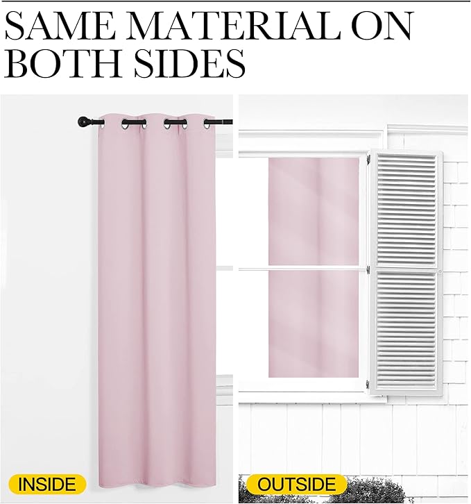 NICETOWN Room Darkening Drapes for Nursery - Image 5