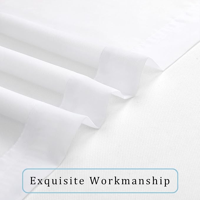 OWENIE Short Sheer Curtains 30 Inches 2 Panels Set, Kitchen Curtains Tiers - Image 8