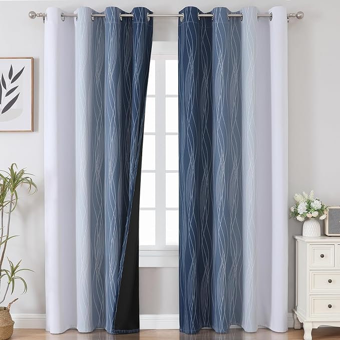 Estelar Textiler Blackout Curtains 90 Inches Long 2 Panels, Light Blocking - Image 2