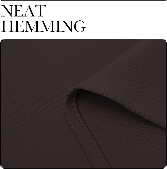 NICETOWN Blackout Curtains for Living Curtains, Toffee Brown, 2 Panels - Image 6