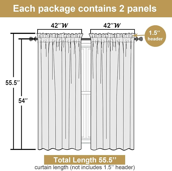 Lecloud Leia Blush Pink Sheer Curtains - Image 3