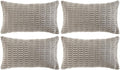Fancy Homi 4 Packs Grey Decorative Throw Pillow Covers 12x24 Inch by Fancy+Homi