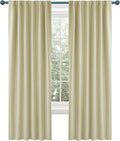 Deconovo Blackout Curtains, Thermal Insulated, W52 x L72 2 Panels, Back Tab by Deconovo