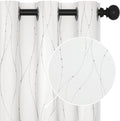 Deconovo White Curtains, Room Darkening Curtain, Thermal Insulated Soundproof by Deconovo