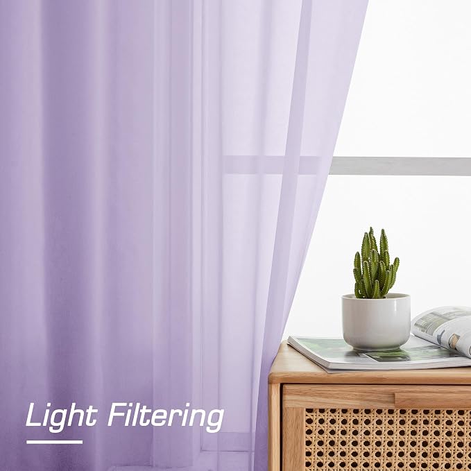 OWENIE Sheer Curtains 78 inches Long - Image 6