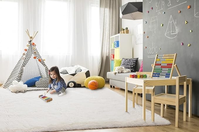 TWINNIS Super Soft Shaggy Rugs Fluffy Carpets 9x11 Feet, Indoor Modern Plush - Image 4