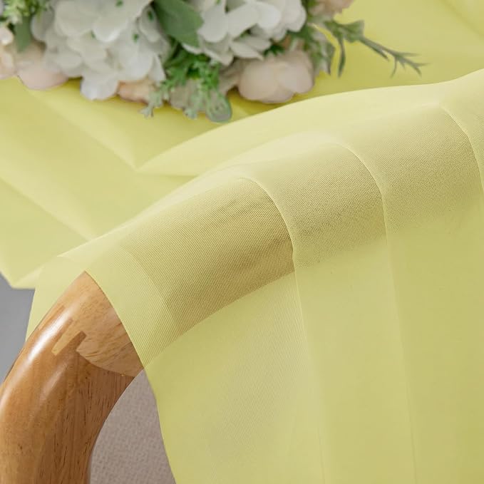OWENIE Sheer Curtains 96 inches Long 2 Panels Set - Image 4