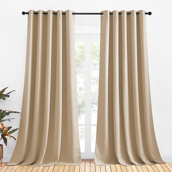 NICETOWN Room Darkening Draperies Window Curtain Panels, Thermal Insulated by NICETOWN