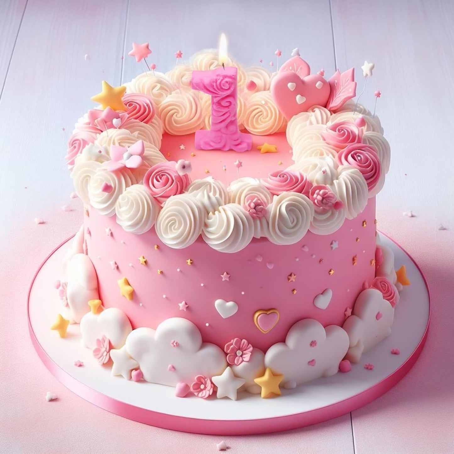 Silicone Fondant Molds, AIMEIKI 2 Pack 3D Silicone Number 0-9 Embossed Fondant Chocolate Baking Molds for Decorating Birthday Cake Candy Chocolate DIY Craft Projects