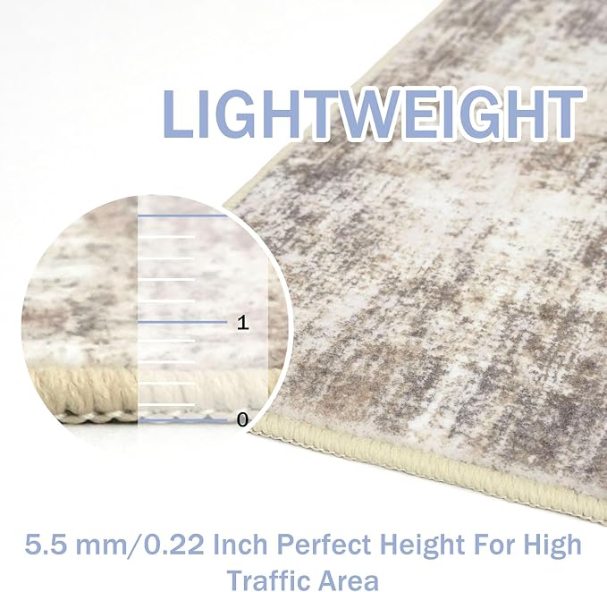 IOHOUZE Abstract Area Rugs 6x9 Ft Washable Rugs - Image 5