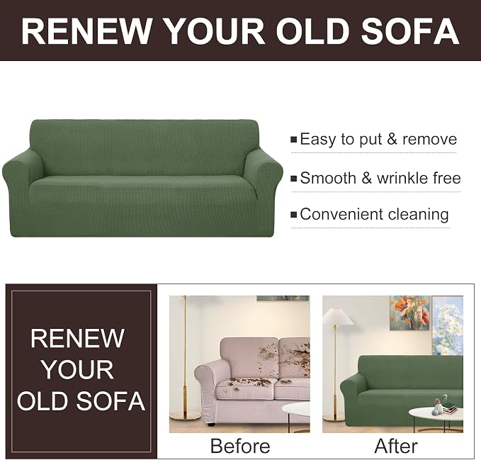 U-NICE HOME Loveseat Cover Stretch Couch Cover Sofa Cover Sofa Slipcover - Image 5