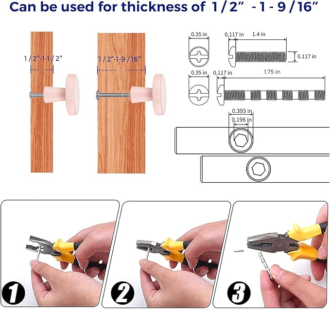 Ravinte 15 Pack Drawer Pulls 1-1/4 Inch Pink Kitchen Cabinet Knobs Solid Round Dresser Handles for Simple Cupboard Hardware