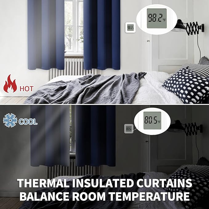 BGment Blackout Curtains for Bedroom 63 Inches Long - Image 4