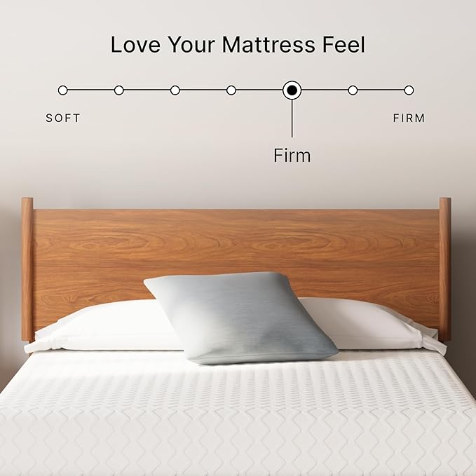 Signature Design by Ashley California King Size Chime 10 Inch Medium Firm Memory Foam Mattresswith Green Tea & Charcoal Gel for Pressure Relief, Fiberglass Free, Mattress In A Box