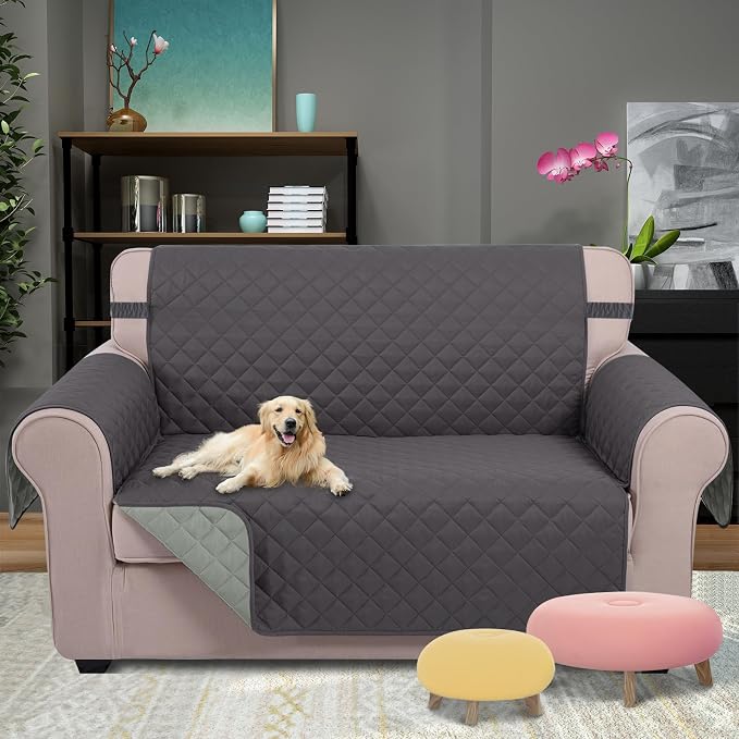 U-NICE HOME Loveseat Sofa Cover Reversible Couch Cover - Image 2