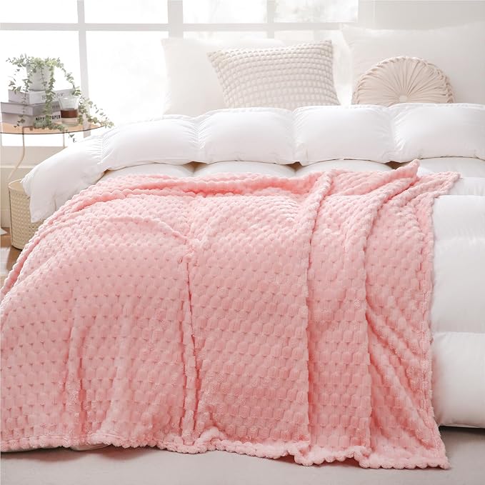 Puncuntex Pink Throw Blanket 50"×60" inches Gifts - Image 3