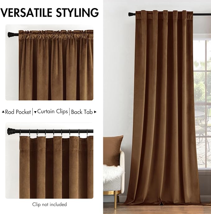 MIULEE Velvet Curtains 90 inches - Image 2