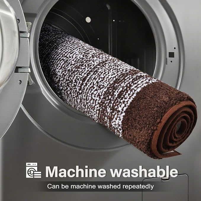 70x24 Long Bathroom Rugs Washable Non Slip, Soft Absorbent Quick Dry Mats - Image 9