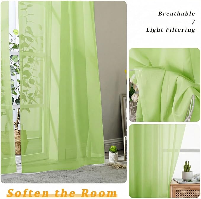 Gwine Extra Long Sheer Curtains 120 Inches Long - Image 5