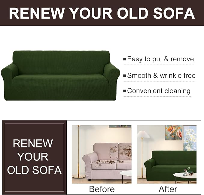 U-NICE HOME Loveseat Cover Stretch Couch Cover Sofa Cover Sofa Slipcover - Image 5