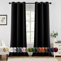 MIULEE Black Blackout Curtains for Bedroom Living Room 90 Inches Long 2 Panels by MIULEE