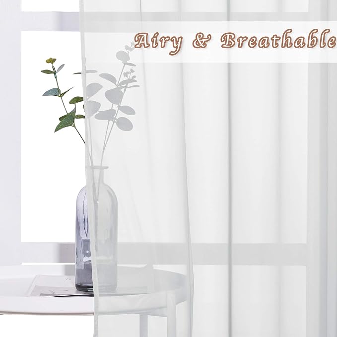 NICETOWN Long Sheer Curtain Panels - Image 3