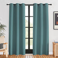 NICETOWN Blackout Window Curtains 80 inch Long, 2 Panels, 34 inch, Sea Teal by NICETOWN