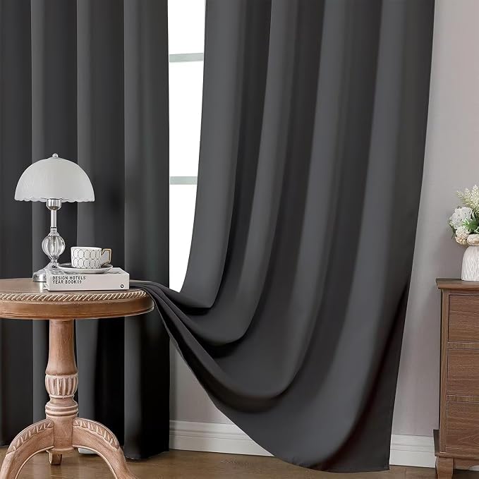 Joydeco Blackout Curtains 90 Inch Length 2 Panels Set, Thermal Insulated Long - Image 5