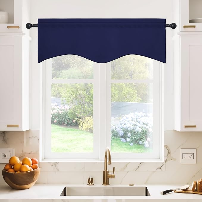 NICETOWN 2 Panels Window Valances Farmhouse Design Window Treatment Thermal - Image 2