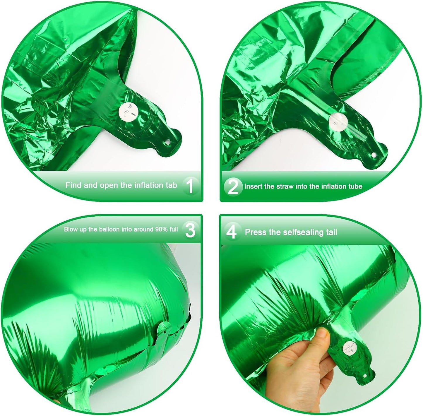 Green 40 Inch 0 Number Balloons, 0 Decorations for 10 20 30 40 50 60 70 80 90 100Birthday, Foil Giant Birthday Graduations Anniversary Party Balloons