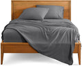 Bare Home Full XL Sheet Set - Luxury 1800 Ultra-Soft Microfiber Full Extra Long Bed Sheets - Double Brushed - Deep Pockets - Easy Fit - 4 Piece Set - Bedding Sheets & Pillowcases (Full XL, Grey)