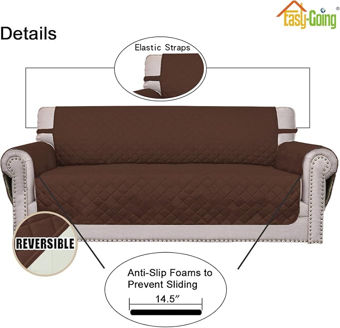 Easy-Going Reversible Oversized Couch Cover - Image 3