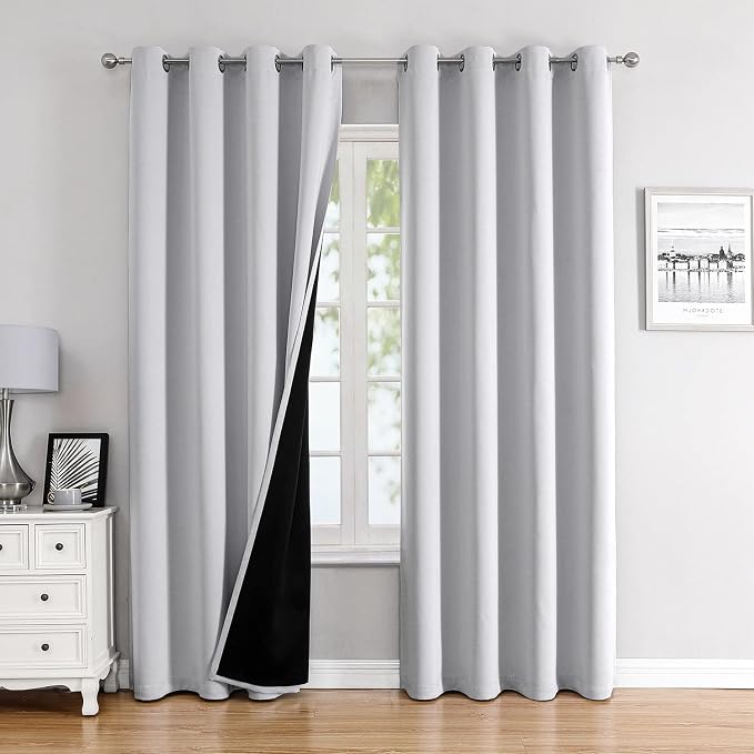 ChrisDowa 100% Blackout Curtains 102 inch Long by ChrisDowa
