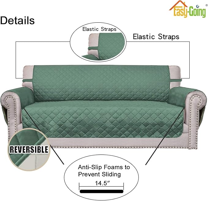 Easy-Going Chair Sofa Slipcover Reversible Sofa Cover Water Resistant Couch - Image 3